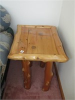 Handmade Wooden Branch Style End Table