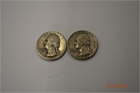 1944 & 1953 United States Silver Quarters