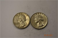 1961 & 1964 United States Silver quarters
