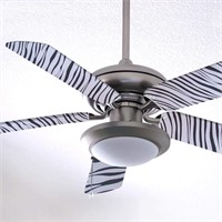 Ceiling Fan Accesories Blade Cover, Zebra Print