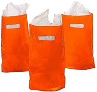 Orange Plastic Bags Case 50 Pack, 2CT