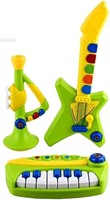 3-Piece Band Musical Toy Instruments for Kids