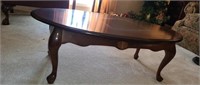 Mahogany Queen Anne Style Coffee Table