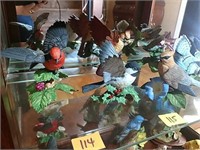 2 Lenox Bird Figurines - vermilion flycatcher and