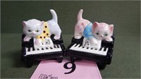 KITTENS ON PIANOS SALT & PEPPER SHAKERS JAPAN
