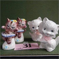 KITTY CATS SALT & PEPPER SHAKERS 2 SETS