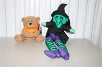 Halloween Bear and Witch