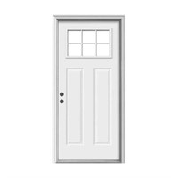 34 in. x 80 in. Craftsman Primed Steel Door
