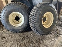 (2) Titan 13.6-16 Multi Trac C15 Turf Tires