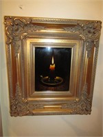 "Candle" by Paul DiBert (10" x 8") Custom Frame
