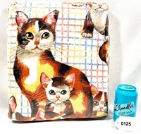 Adorable New in Package Vintage Kitty Cat Blanket