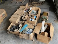 pallet of misc hardware& distributers