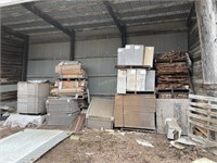 lumber, particle board-2 pallets-1.7 mil