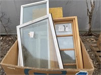 tote of double hung & basement windows