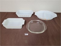 Vintage dishes. Pyrex, Fire King, Pyrorey