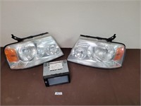 Pick up truck headlights and radio deck