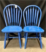 Pair of Project Chairs Solid Wood