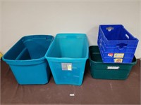 lot of bins with no lids