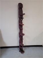 Wall hanging wine rack (light solid wood)
