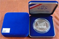 1986-S, 1987 proof .900 silver commem dollars