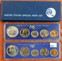 1966, 1967 Special Mint set gov't package