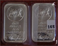 2, 1 troy silver towne bars