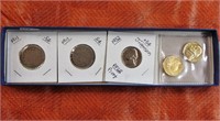 Nickels 1911, 1911, 19152 - proof, 2004, 2004 plat