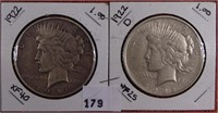 1922, 1922-D Peace Dollars