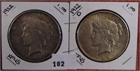 1922, 1922-D Peace Dollars