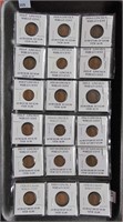 18 Lincoln Cents 1924-1928-O