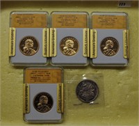 4 SGS SAC dollars, 1 col. expo half 1893