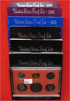6 Proof Sets 1980, 81, 82, 83, 84, 85