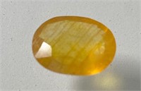 Certified 4.40 Cts. Natural Yellow Sapphire