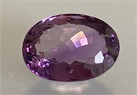 Certified 16.75 Cts Natural Amethyst