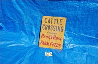 Cattle Crossing Sign