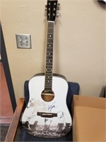 Autographed by "The Cadillac Three"  Guitar