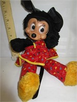 Vintage Stuffed Hard Rubber Face Minnie Mouse