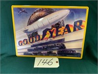 Embossed Good Year sign repro
