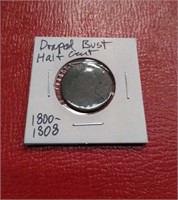 Draped Bust Half Cent coin 1800-1808