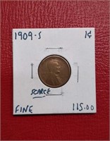 1909-S Lincoln Cent coin