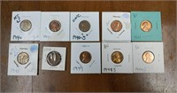 Collection of mostly uncirculated Lincoln Wheat