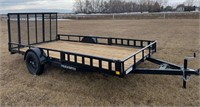 2021 True North 14' x 83" Channel Utility Trailer,