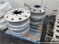 (4) ALUM TRUCK WHEELS