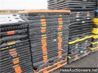 STACK OF PLASTIC PALLETS