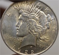 1922 US LIBERTY SILVER DOLLAR ! VERY NICE !