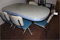 Formica Table with Four Chairs