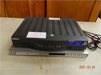 Echostar DV3 Satellite Receiver & Magnavox DVD