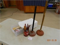 household lot - scented oil candles, pencils,