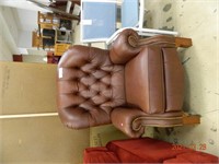 Lazyboy Wing back faux leather chair