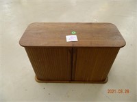 Roller Front Cabinet Wood 12" x 18" x 8"